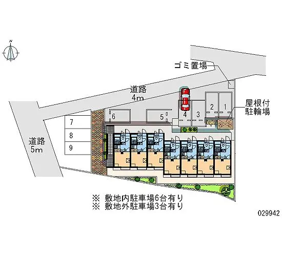 熊谷市村岡 月極駐車場